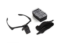Wholesale 1.0/1.5/2.0/2.5/3.5x 5pc Headband Magnifier Glasses with Led Light Metal + ABS Black for Eyelash Extension Tools