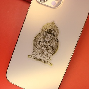Nuovi Adesivi per Cellulari con Dei Guardiani dello Zodiaco Cinese in Plastica Dorata, Vendita all'Ingrosso - Product Image 3