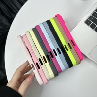 Coque magnétique fluorescente en silicone tendance pour iPhone 17 Air 16 15 14 Plus 13 12 Pro Max, compatible charge sans fil, motif bonbon