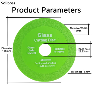 Lame de coupe diamantée brasée de 4.5 pouces, lame de scie diamantée coupe bouteilles de <span class=keywords><strong>vin</strong></span> en cristal de jade discothèques de coupe diamantados en céramique - Product Image 5
