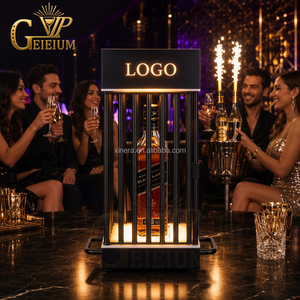 Exhibidor de Botellas de Champán con Logotipo Personalizado OEM, Glorificador de Botellas VIP con LED y Cerradura para Club Nocturno, Lounge, Bar, Fiesta - Product Image 2