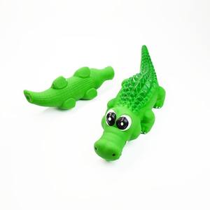Giocattoli in lattice per animali domestici eco-friendly di fabbrica simpatici e realistici per cani coccodrillo giocattolo sonoro in vinile e peluche - Product Image 1
