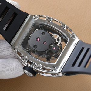 Men's Luxury Skull Skeleton Tourbillon Mechanical <b>Watch</b> Stainless Steel Tonneau Case High-Quality Fashion Sports <b>Watch</b> - Product Image 5