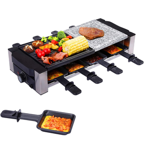 2000W 2in1 BBQ intérieur électrique Gril Steak Grill <span class=keywords><strong>pierre</strong></span> plaque sans fumée <span class=keywords><strong>Raclette</strong></span> grill Table antiadhésive Grill <span class=keywords><strong>Appareil</strong></span> de cuisine - Product Image 4