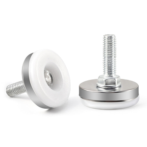 Pie de tornillo de copa ajustable de aleación de aluminio para muebles, mesa, armario, silla, niveladores de pierna, pie de tornillo - Product Image 1