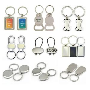 Custom Logo Blank Rotating Metal Round Laser llaveros <b>Key</b> <b>Chain</b> Holder Stainless Steel Spinning Engraving Keychain Keyring - Product Image 2