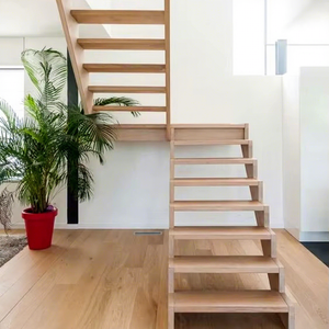 <span class=keywords><strong>Escalier</strong></span> flottant PRIMA en <span class=keywords><strong>bois</strong></span> de noyer au design minimaliste, <span class=keywords><strong>marches</strong></span> en <span class=keywords><strong>bois</strong></span> modernes pour l'intérieur, montées au sol - Product Image 1