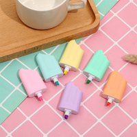Ensemble de stylos marqueurs miniatures fluorescents à haute réflectivité, personnalisés en usine, bon marché et mignons, pour la promotion