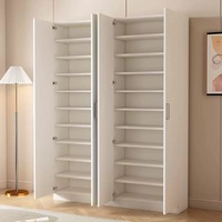 Meuble à chaussures modulaire et mobile en bois massif, grande capacité de rangement, style minimaliste, pour salon, balcon et usage hôtelier - Dai Home Apartment
