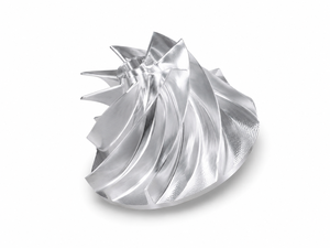 Composants d'impeller en aluminium usinés CNC de précision sur mesure, pièces de compresseur industriel usinées - Product Image 1