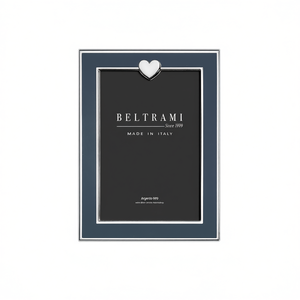 Beltrami Silver Plated Photo <b>Frame</b> Rectangle Wood Structure Embossing <b>Printing</b> Vertical Made in Italy Argento 999 - Product Image 2