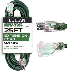 สายต่อพ่วงสำหรับงานหนักกลางแจ้ง15A 25FT 12AWG sjtw IP67ตัวนำทองแดงกันน้ำรับประกัน12เดือน - Product Image 1