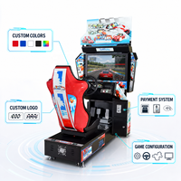 Simulateur de conduite de course dynamique haute définition 32 pouces avec détection de mouvement en métal, plastique et acrylique, grand format, version anglaise