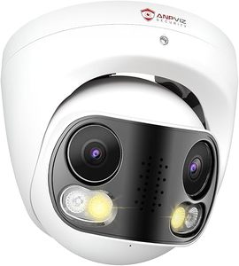 Caméra IP PoE <span class=keywords><strong>Anpviz</strong></span> 4K à double objectif 180 °   Caméra de sécurité panoramique intelligente avec vision nocturne couleur, détection des personnes et des véhicules, audio bidirectionnel - Product Image 1