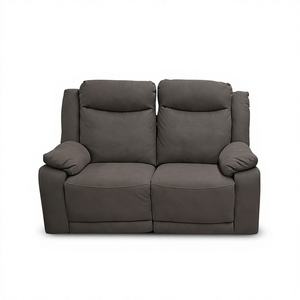 Sofá Cuadrado Contemporáneo de 2 Plazas Modelo Ischia con Tapicería de Tela Elefante - Product Image 1