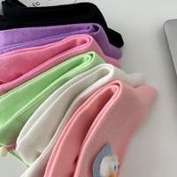Nouvelles chaussettes décontractées douces pour femmes et hommes, chaussettes personnalisées avec logo, chaussettes à motifs de monstres amusants, designs mignons, tendance, confortables, élégantes, chaussettes originales