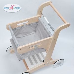 Trotteur en bois de poussée de jouet de caddie éducatif de Offre Spéciale pour le bébé DE16260 - Product Image 3