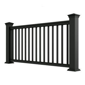 HIMOWAY <span class=keywords><strong>Poteau</strong></span> de rampe d'escalier monté en hauteur en acier inoxydable et aluminium 4 po x 4 po et 3,15 po x 3,15 po, balustrades et mains courantes - Product Image 3