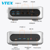 Mini PC de Alto Rendimiento con Core I9-11900H, DDR4, SSD M.2 SATA, Función Completa, Tipo-C, Triple Pantalla 4K, Computadora Compacta