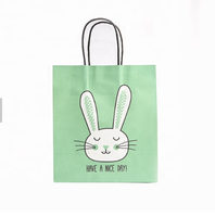 Sac en papier Kraft vert de luxe, prix de gros, cadeau artisanal personnalisé, Shopping alimentaire imprimé