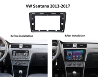 Support de tableau de bord pour autoradio Meihua, cadre de tableau de bord pour VW Santana/SKODA Rapid/Gran 2013-2017