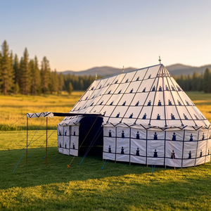Tente du désert traditionnelle à motifs géométriques pour le camping en plein air - Product Image 1