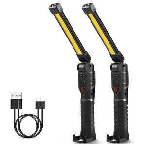 Lampe de travail rechargeable XINSITE COB 1800mAh, pliable, magnétique, LED, pour réparation automobile, inspection, extérieur - Product Image 1