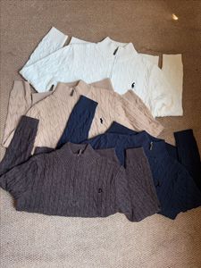 Suéteres de Alta Gama <span class=keywords><strong>Ralph</strong></span> <span class=keywords><strong>Lauren</strong></span> 2026 para Hombre y Mujer, Primavera/Invierno, Cuello <span class=keywords><strong>Polo</strong></span> con Cierre de 1/4 - Product Image 4