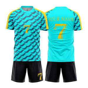 Ensemble de football par sublimation dégradée avec nom et numéro personnalisés, maillot de football respirant pour entraînement et matchs d'équipe, ProClub - Product Image 5