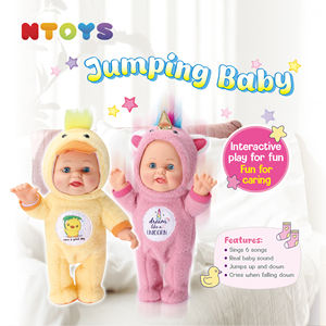 Hot Sale 12 "B/O Spring puppe Custom ized Singing Interaktive <span class=keywords><strong>Baby</strong></span> puppe mit Einhorn kleid für Kinder - Product Image 3