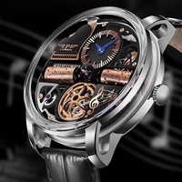 Jam Tangan Otomatis Mewah Seri Musik Desain PINDU 2026 Terbaru untuk Pria, Mesin Berkualitas, Baja Anti Karat, Kaca Safir, Desain Hollow