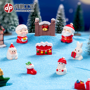 Dp Christmas Miniature Ornaments Resin Santa Snowman Fireplace <b>Boots</b> Gift Decor Indoor Use - Product Image 1