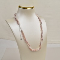 Collier ras-de-cou double rangs en perles de culture d'eau douce baroques blanches naturelles Fuxi, bijoux vintage de luxe léger AAA pour femme