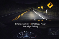 Ampoule de phare LED de voiture 130W 13000LM DC12-24V, double tube en cuivre, lampe LED automobile H1 H3 H7 H8 H10 9005 9006, remplacement de phare