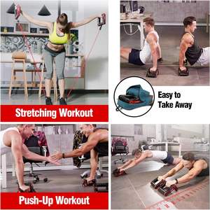 Ventas calientes de fábrica de alta calidad Push-Ups Stand Expansor Brazo Entrenamiento muscular Gimnasio Equipo de fitness giratorio - Product Image 5