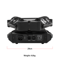 Mini éclairage principal mobile de l'araignée 9x10W RGBW de faisceau de LED pour la boîte de nuit de mariage de KTV