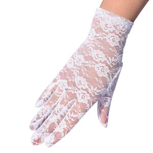 Printemps et été nouveaux gants de protection solaire pour femmes gants courts en dentelle fine voyage en plein air pare-soleil <span class=keywords><strong>Photo</strong></span> gants - Product Image 6
