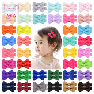 Cinta para el pelo hecha a mano para niñas pequeñas, lazo de metal forrado completo en 40 colores, 795 - Product Image 1