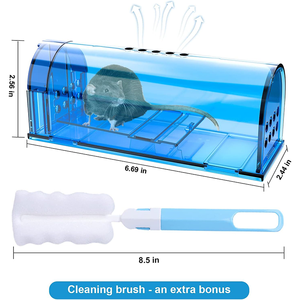 Giá Rẻ Giá tái sử dụng nhân Đạo chuột Chuột Bẫy bắt và phát hành không giết Chuột bẫy nhựa động vật gặm nhấm bẫy - Product Image 4
