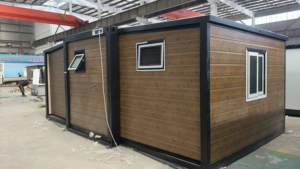 บ้านเหล็กสำเร็จรูปแบบโมดูลาร์ทันสมัยภาชนะขยายได้พร้อมผนังกระจกการออกแบบวิลล่าสำหรับโรงแรมหรือการค้าปลีก - Product Image 2