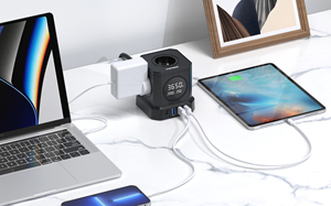 2024 nouveau <span class=keywords><strong>style</strong></span> 4 prises <span class=keywords><strong>France</strong></span> et prise de port 4USB câble de 2m avec écran d'affichage de puissance - Product Image 6