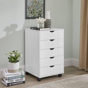 Armoire de rangement de style scandinave avec roulettes Décoration d'intérieur nordique Esthétique minimaliste <span class=keywords><strong>Commode</strong></span> mobile - Product Image 1