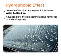 Film de protection de pare-brise en TPU PPF haute définition 6,5 mil - Super hydrophobe, anti-explosion (anti-salissure, sans vertiges)