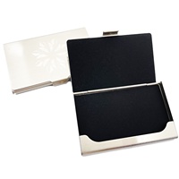 Porte-cartes de crédit bancaire en métal aluminium Porte-cartes de visite Étui portefeuille avec logo personnalisé