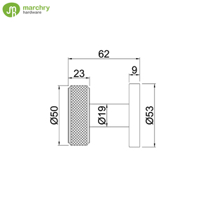 Pomo de Puerta de Lujo de Acero Inoxidable de Alta Calidad con Textura Moleteada para Puerta de Madera - Product Image 4