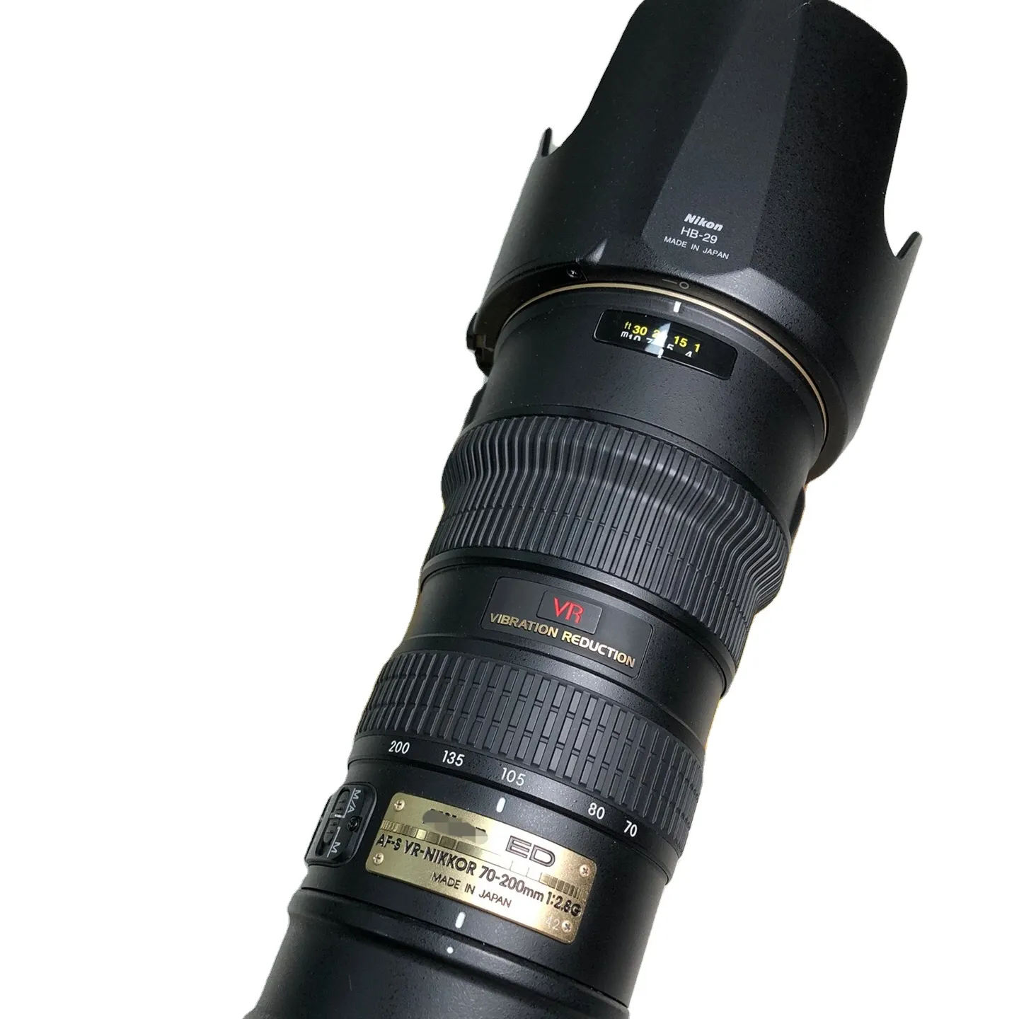 Lensa Kamera digital telefoto, af-s 70-200mm f/2.8 ED lensa zoom vrtelefoto asli digunakan