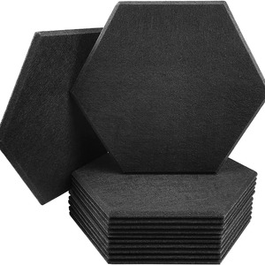 Paneles Acústicos Modernos Grises de Alta Densidad con Instalación Autoadhesiva para Aislamiento Acústico en Estudios, Salas, Gimnasios y Hoteles - Product Image 2