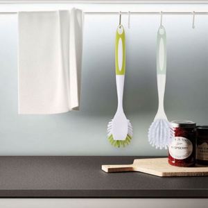 Long-handled Plastic <b>Ivy</b> Pot Brush Multifunctional Household Cleaning Brush for Pots and Dishes Stain Removal - Product Image 2