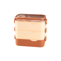 Umwelt Edelstahl Lunchbox Schüssel Mikrowelle beheizte Bento Box Mehr schicht schutz Isolierte Lunchbox