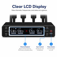 Système de microphone sans fil KU50R UHF pour chant, système de microphone de haute qualité, audio professionnel pour scène live, répétitions de groupe, événements